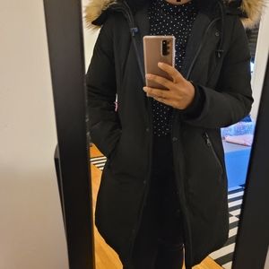 Women's Faux Trim Parka / Winter Coat